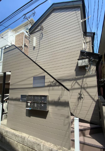 集合住宅の外壁塗装の施工写真