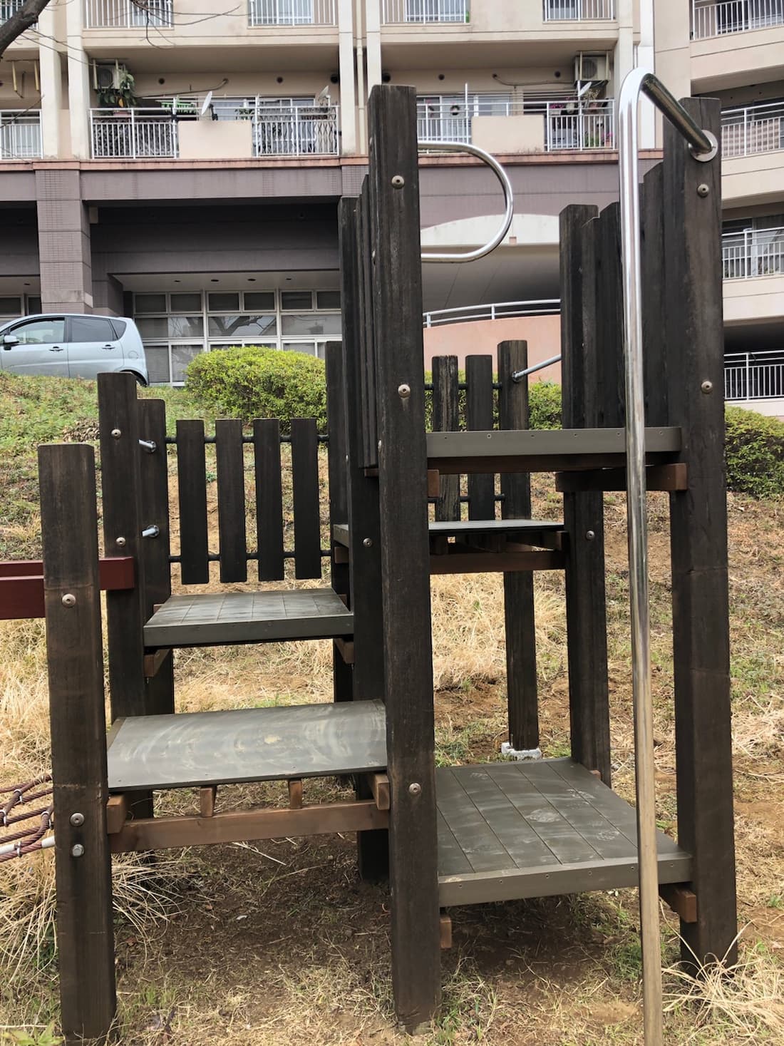 公共遊具改修工事の施工写真