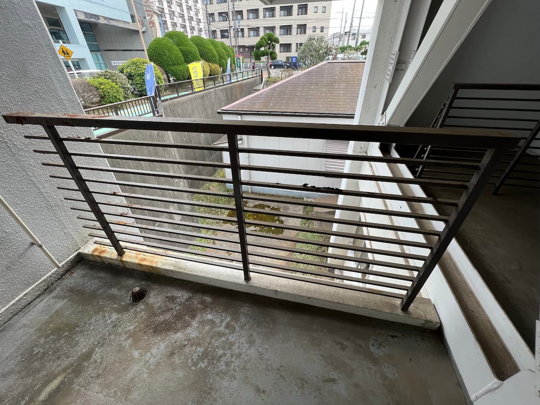 集合住宅手すり塗装